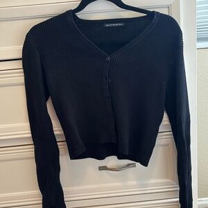 Brandy Melville Button-up Cropped Sweater